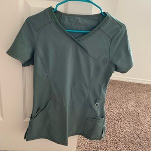 Infinity scrub top XS olive green